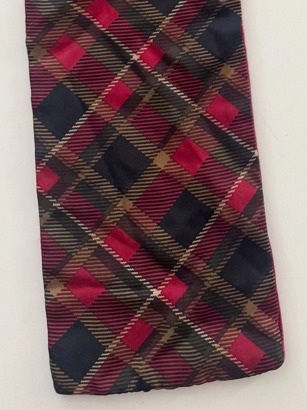Silk Velvet Mixed-Pattern Reversible Scarf